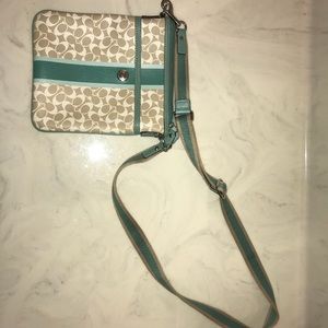 Beige coach crossbody